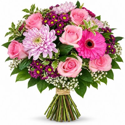 Roses and Chrysanthemums
